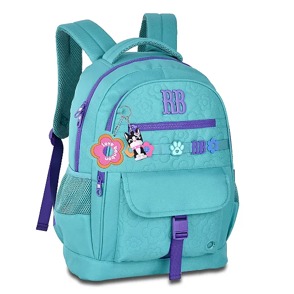 Mochila De Costas Rebecca Bonbon Flower Power 17,5" Rb26235 - Clio