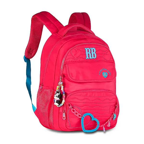 Mochila De Costas Rebecca Bonbon Heart Beats 17,5" Rb27015 - Clio