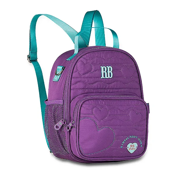 Lancheira Térmica 2 em 1 Rebecca Bonbon Heart Beats 9" Rb27011 - Clio