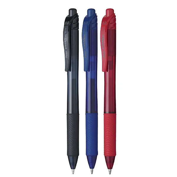 Caneta Gel Retratil Energel 1,0mm Azul - Pentel