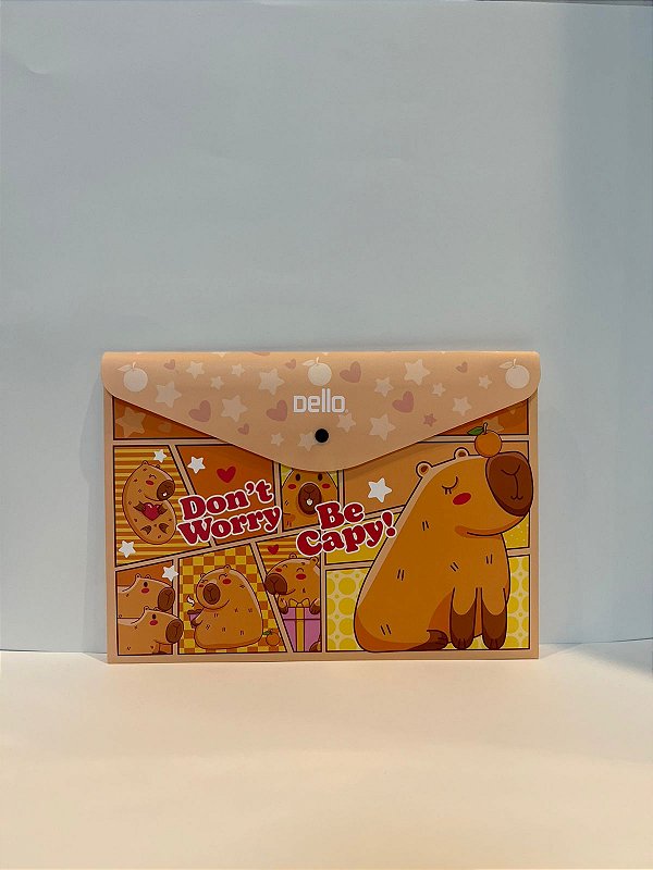 Envelope C/botao A4 Be Capy Laranja - Dello