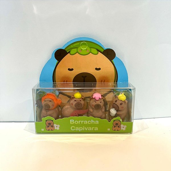 Kit C/4 Borracha Capivara Sortidas - Primax