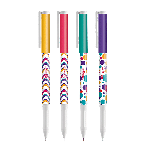 Caneta Esferografica Happy 07mm Azul - Tris