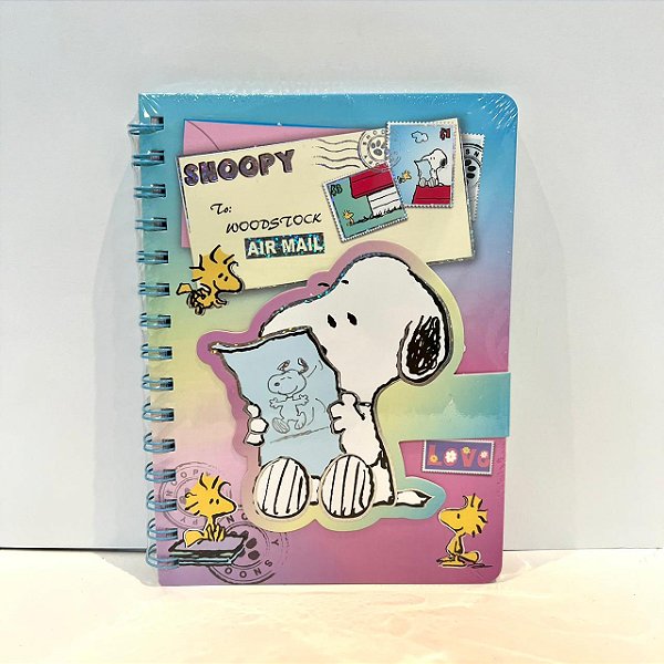 Caderno C/fecho Velcro Snoopy Lazy Days - Ldr