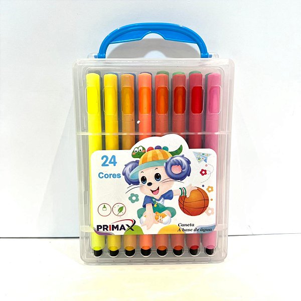 Estojo C/24 Hidrocor A Base Agua - Primax