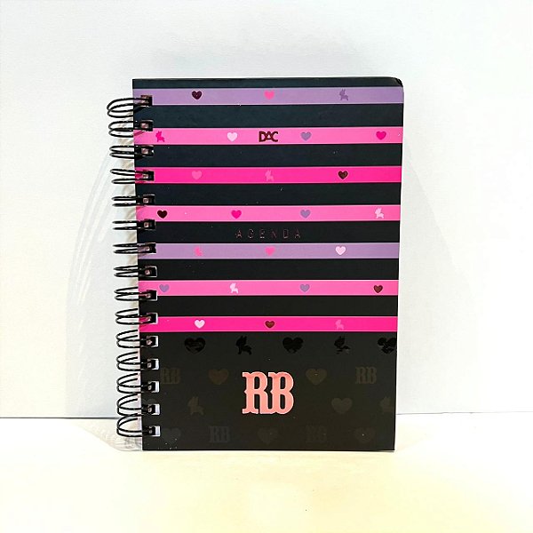 Agenda Permanente 388 folhas Rebecca Bonbon Preta - Dac