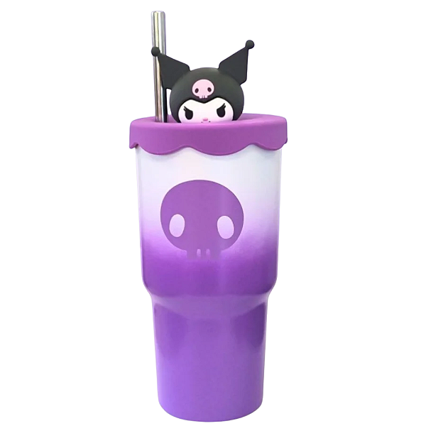 Copo 600ml Topper Kuromi - Zona