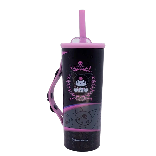 Copo 600ml Charms Kuromi Tattoo - Zona