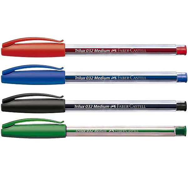 Caneta Esf Trilux Media Basic Azul - Faber Castell