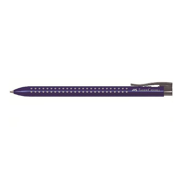 Caneta Esf Grip Retratil Media Azul - Faber
