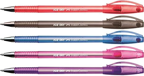 Caneta Esf Boligrafos 061 Ice Azul - Faber