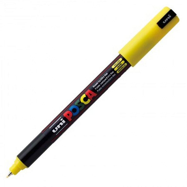 Caneta Pin Type 0,7mm Posca Amarelo - Uni
