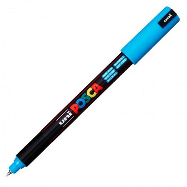 Caneta Pin Type 0,7mm Posca Azul Claro - Uni