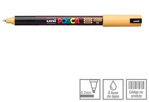 Caneta Pin Type 0,7mm Posca Damasco - Uni