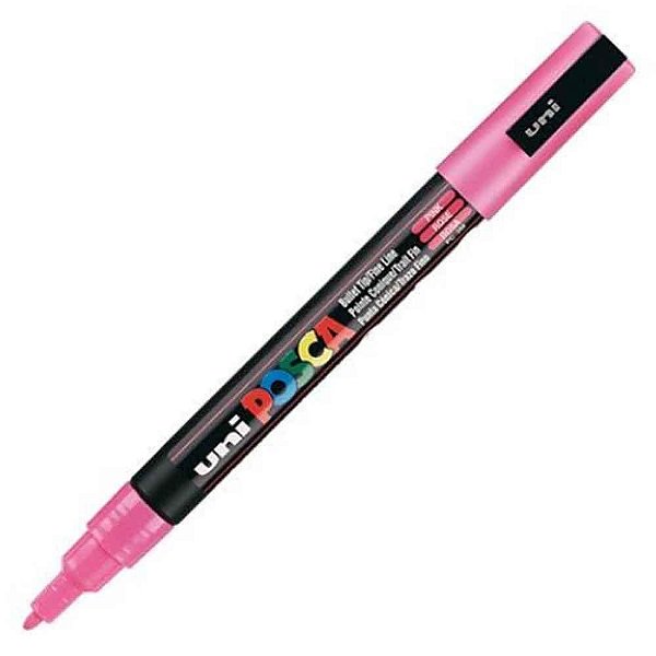Caneta Bulled Shaped Posca 3m Rosa - Uni