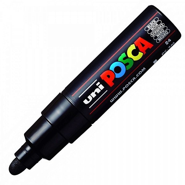 Caneta Bulled Shaped Posca 7m Preta - Uni
