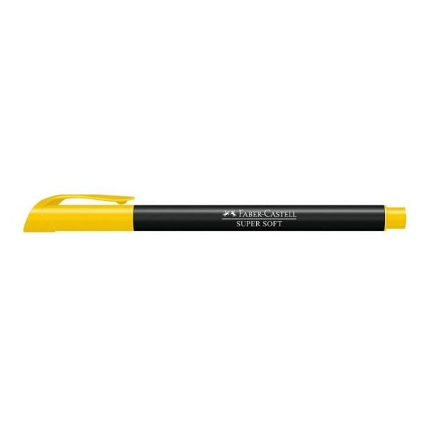 Caneta Hidrografica Supersoft Amarelo - Faber