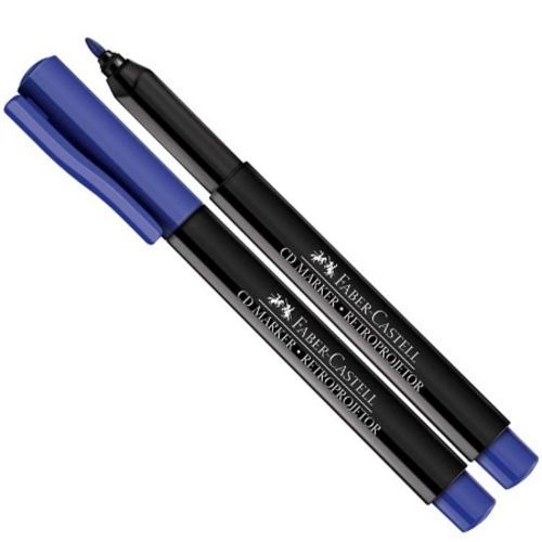 Caneta Retroprojetor 1,0mm Azul - Faber Castell