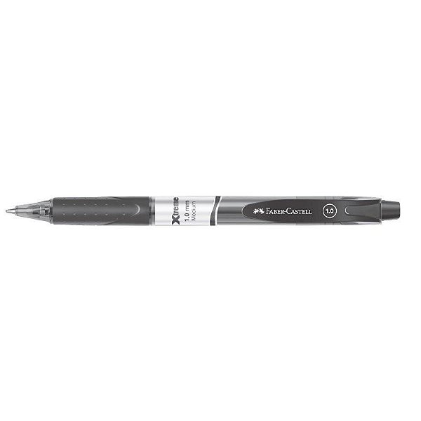 Caneta Xtreme 1,0mm Retratil Med Preta - Faber
