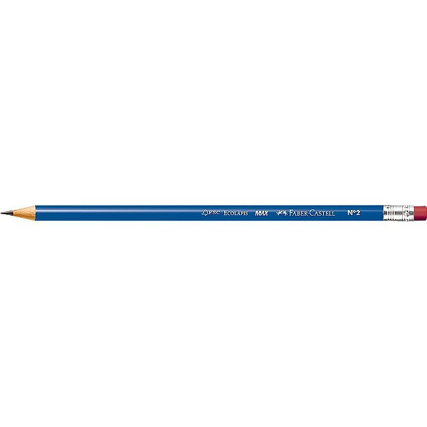 Ecolapis Preto N/2 C/borracha Max Azul - Faber