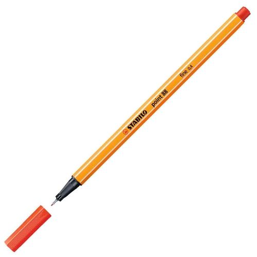Caneta Point 88/48 0,4mm Vermelho Claro - Stabilo