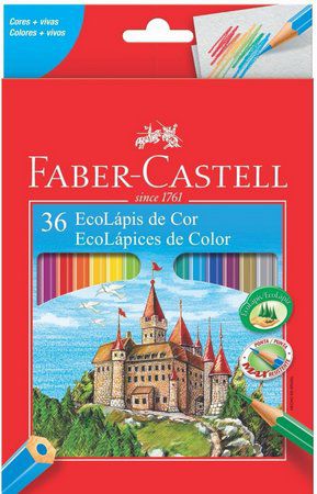 Ecolapis Cor C/36 Cores Lvm - Faber Castell