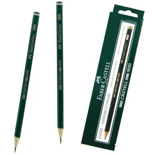 Lapis Grafite Castell 9000 6b C/12 - Faber Castell