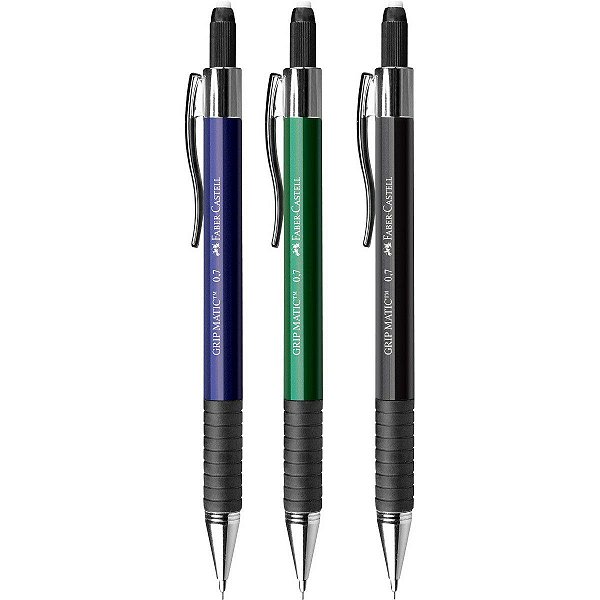 Lapiseira 0.7mm Grip Matic Metal - Faber Castell
