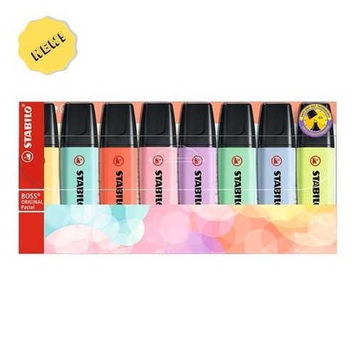Estojo C/8 Marcador Pastel Boss - Stabilo