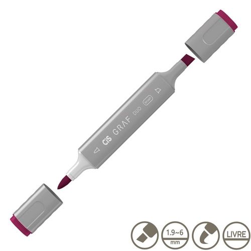 Marcador Graf Duo Brush 002 Old Red - Cis