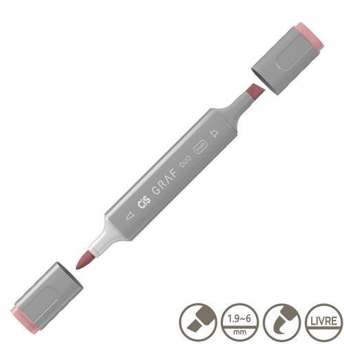 Marcador Graf Duo Brush 009 Pale Pink - Cis