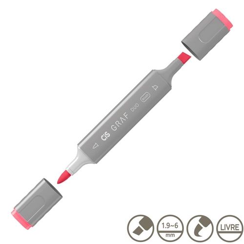Marcador Graf Duo Brush 010 Deep Red - Cis