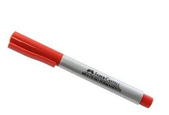 Marcador Permanente Multiuso Vermelho - Faber