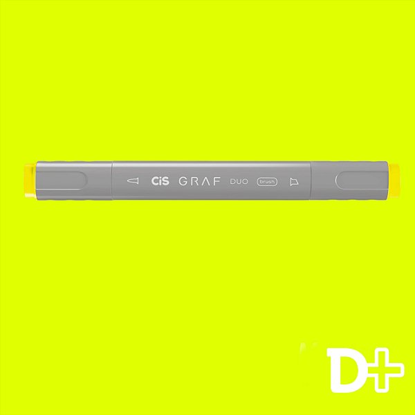 Marcador Graf Duo Brush 123 Fluor Yellow - Cis