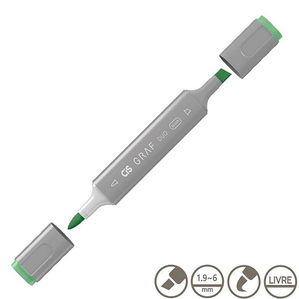 Marcador Graf Duo Brush 050 Forest Green - Cis