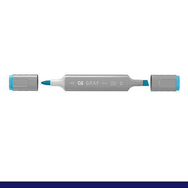 Marcador Graf Duo Brush 064 Indian Blue - Cis