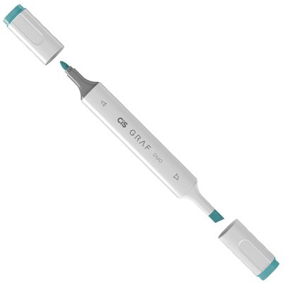 Marcador Graf Duo Brush 063 Cerulean Blue - Cis