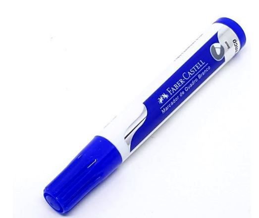 Marcador Quadro Branco 3mm Azul - Faber