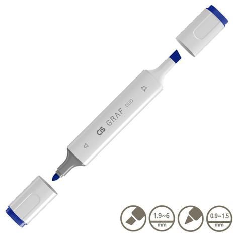 Marcador Graf Duo Brush 071 Cobalt Blue - Cis