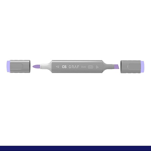 Marcador Graf Duo Brush 075 Dark Blue Light - Cis