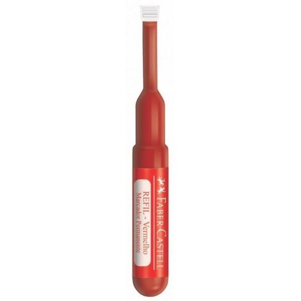 Refil Marcador Quadro Branco Vermelho - Faber