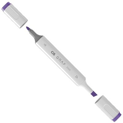 Marcador Graf Duo Brush 081 Deep Violet - Cis