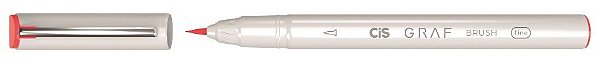 Marcador Artistico Graf Brush Fine Vermelho - Cis