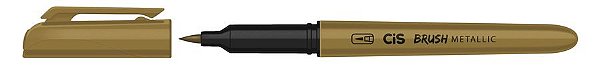 Marcador Brush Metallic Dourado - Cis