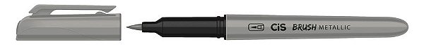 Marcador Brush Metallic Prata - Cis
