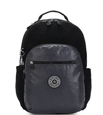 Mochila Costas Seoul Black Sea Metallic - Kipling