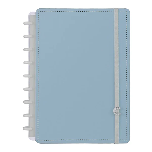 Caderno Medio Azul Pastel - Caderno Inteligente