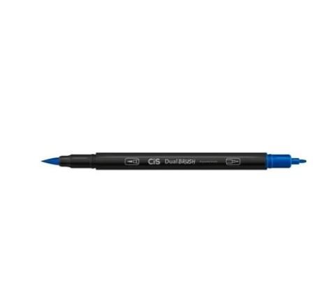 Marcador Dual Brush Aquarelavel 20 Azul Escuro-cis