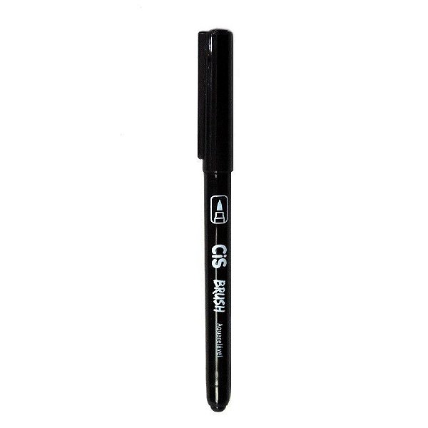Marcador Brush Aquarelavel 01 Preto - Cis