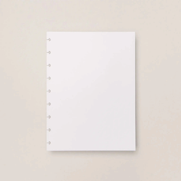 Refil Medio 90g Liso - Caderno Inteligente
